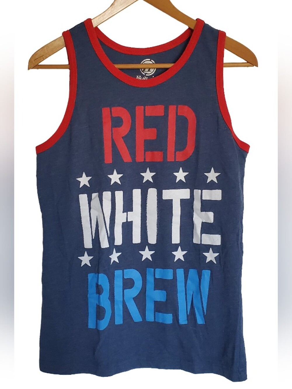 🇺🇲 🍺 Red White & Brew Funny Beer USA Graphic Tank Top Hybrid Brand
